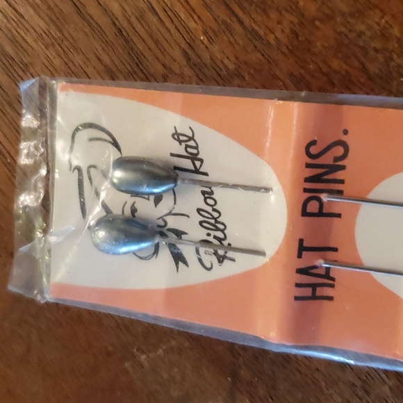 Vintage Ribbou Hat,  Hat Pins - Picture 2 of 4